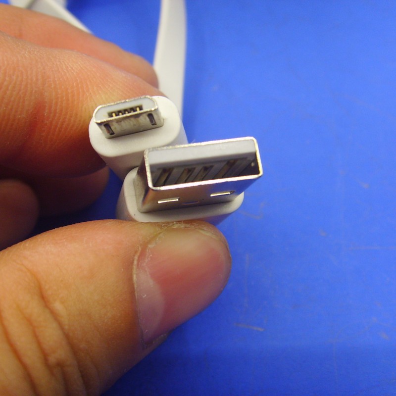 适用小米紫米充电宝 短扁线30cm micro usb数据快充线 3a 闪电标