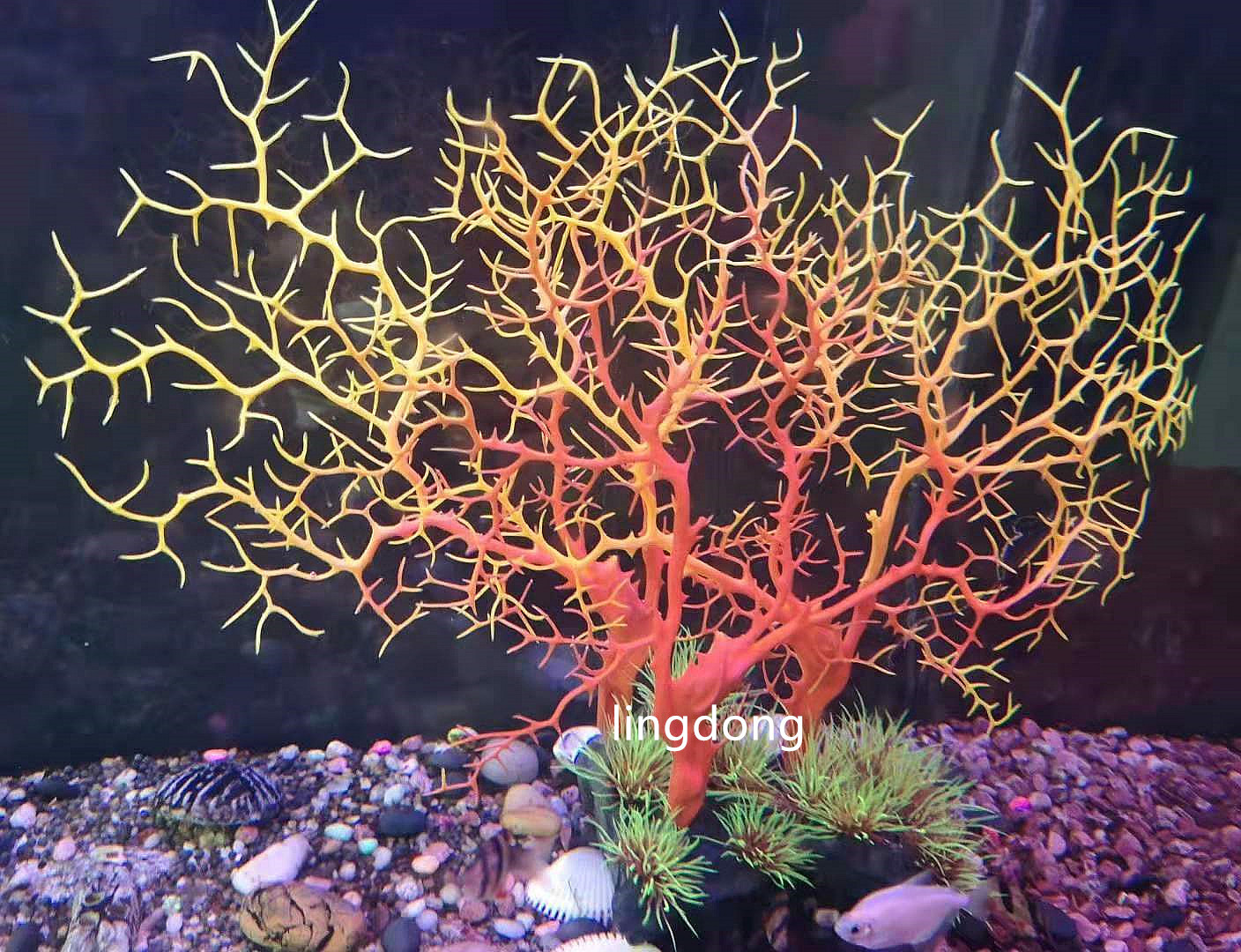 仿真珊瑚树海铁树鱼缸造景装饰品摆件水族箱树脂珊瑚