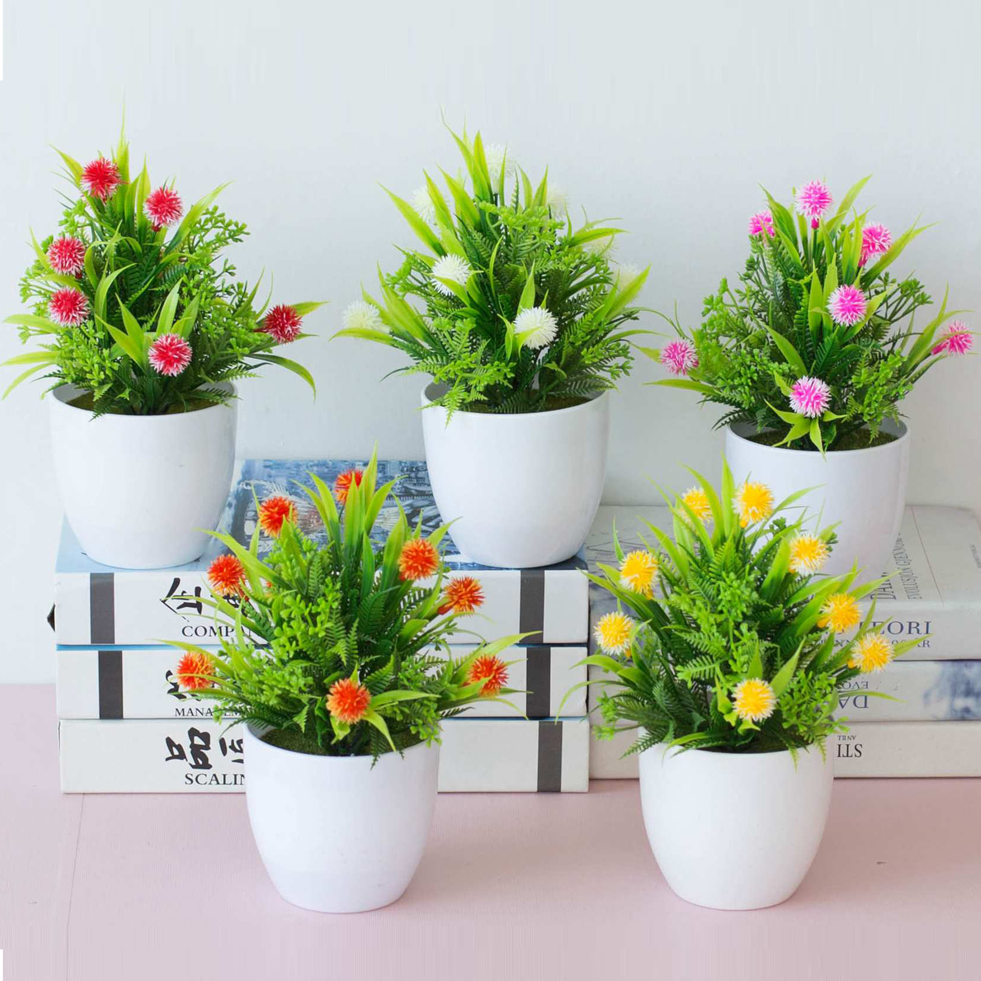 仿真植物盆栽绿植 家居装饰摆件17目星星圆果 迷你桌面仿真花盆景