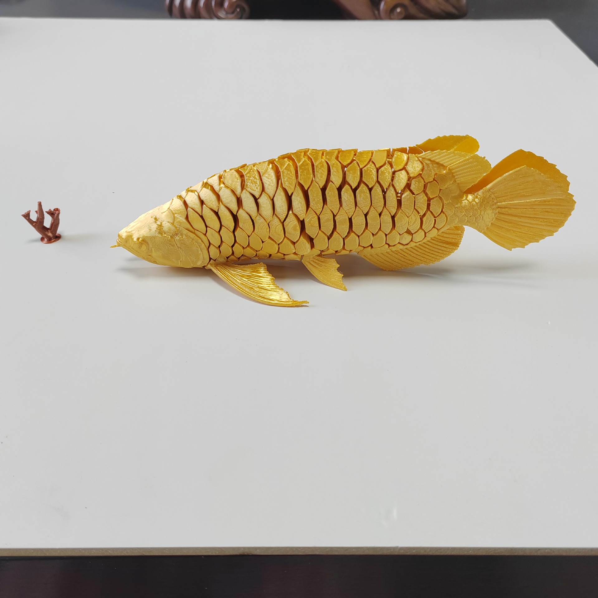 3d打印龙鱼龙年年货一体关节可活动国潮手办儿童玩具礼物车载摆件