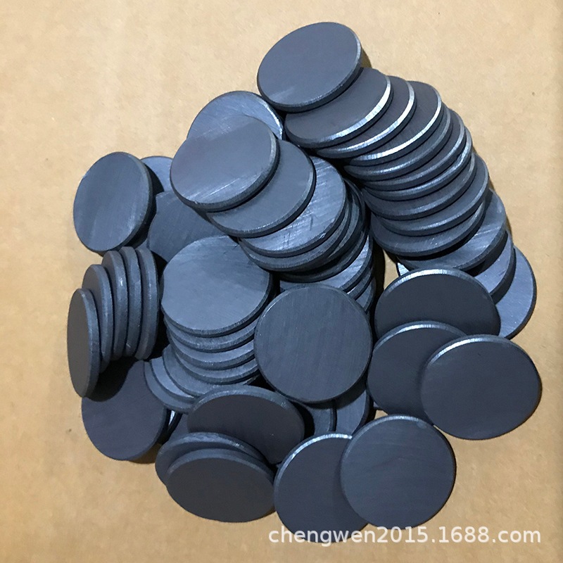 现货供应异性铁氧体圆饼 圆形倒角磁铁单面磁黑板磁铁磁石