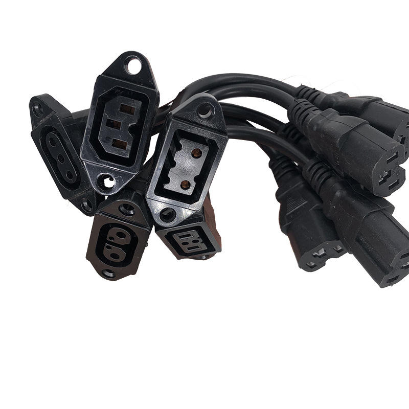 爱玛雅迪电动车转换线新款母座转品字头绿源台铃新国标转通用插头