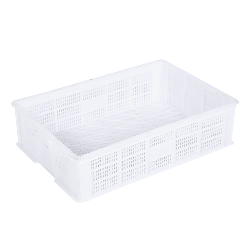 供应育雏筐龙虾筐运输物流筐pe白色塑料筐养殖场周转筐 鸡鸭苗筐