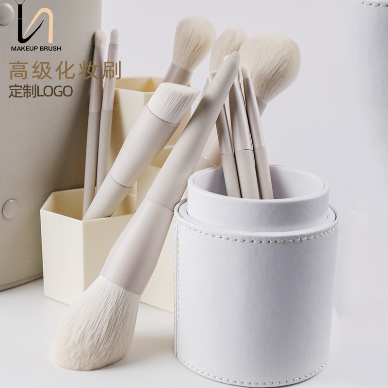 Makeup Brush Manufacturer 10 Portable Matte Gray Makeup Artist Professional Makeup Brush Set Wholesale Eye Shadow Brush Beauty Tools