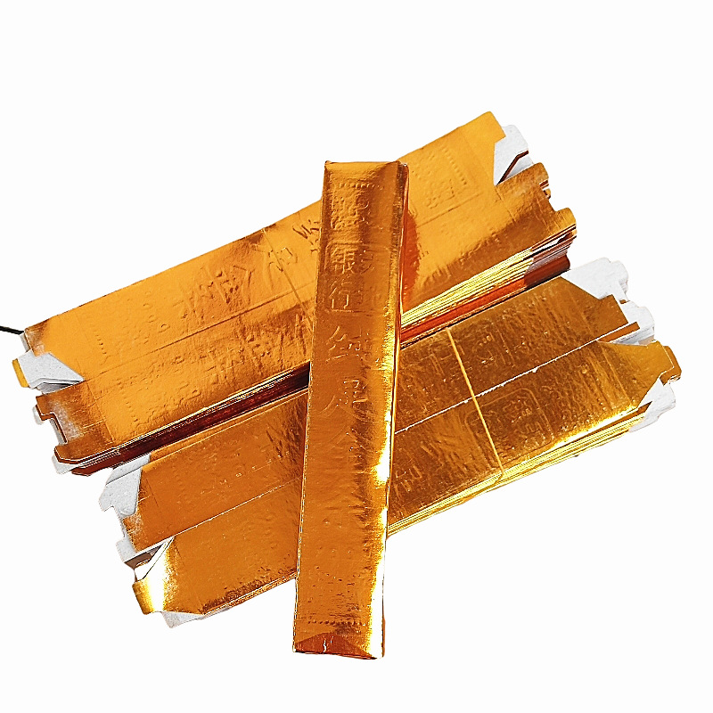大号金条金砖半成品一箱4000个烧纸钱佛教祭祀用元宝纸锡箔纸黄纸