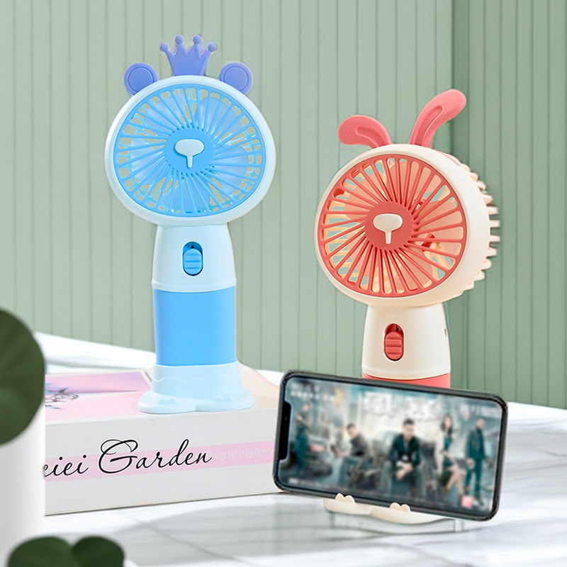 mini handheld outdoor usb charging pocket fan travel portable inscribed gift fan base bracket fan