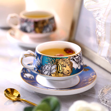 高档次陶瓷咖啡杯欧式小奢华轻奢咖啡杯碟套装家用下午茶杯子水杯