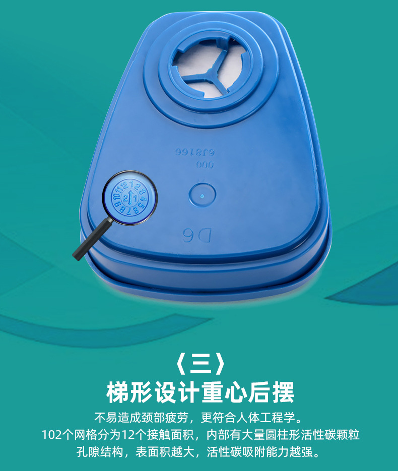 保为康3900防毒配套专用滤毒盒3903工业防油漆喷漆车间异味