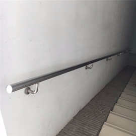 楼梯靠墙扶手 不锈钢单管靠墙扶手老人防滑扶梯高层楼房拉手制作