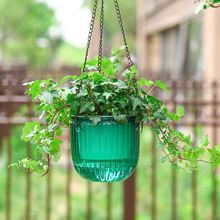 吊式花盆自动吸水透明吊盆花盆悬挂式垂吊绿萝室内水培小吊篮盆栽
