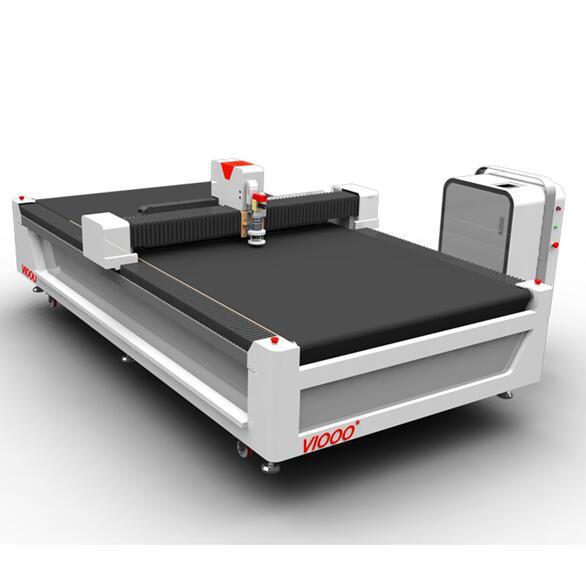 微尔厂家直销切割机 真皮 皮革定制裁剪设备 送料 平板振动刀