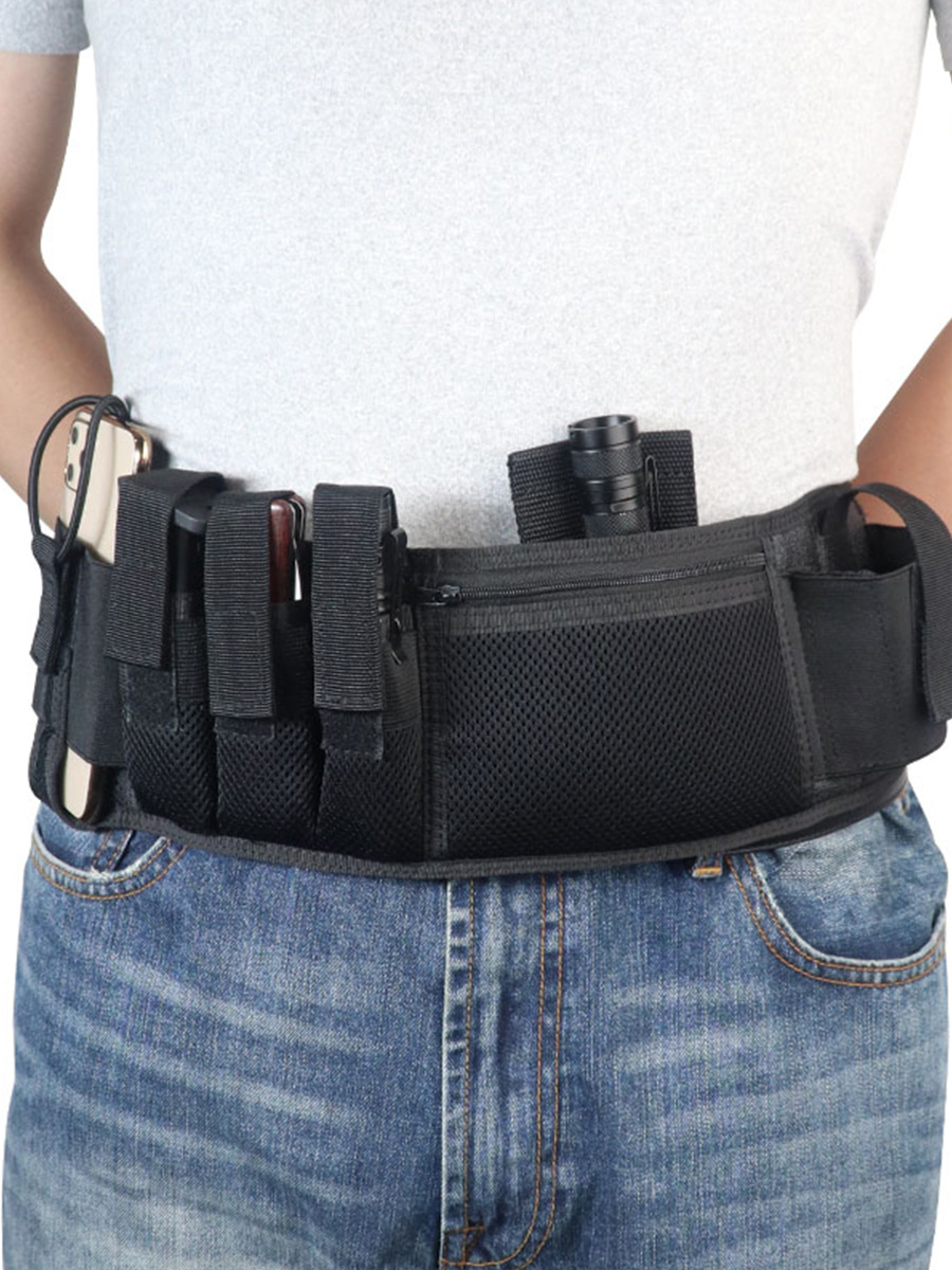 透气便携式户外战术腰封隐形手枪腰带隐藏快拔枪套-阿里巴巴