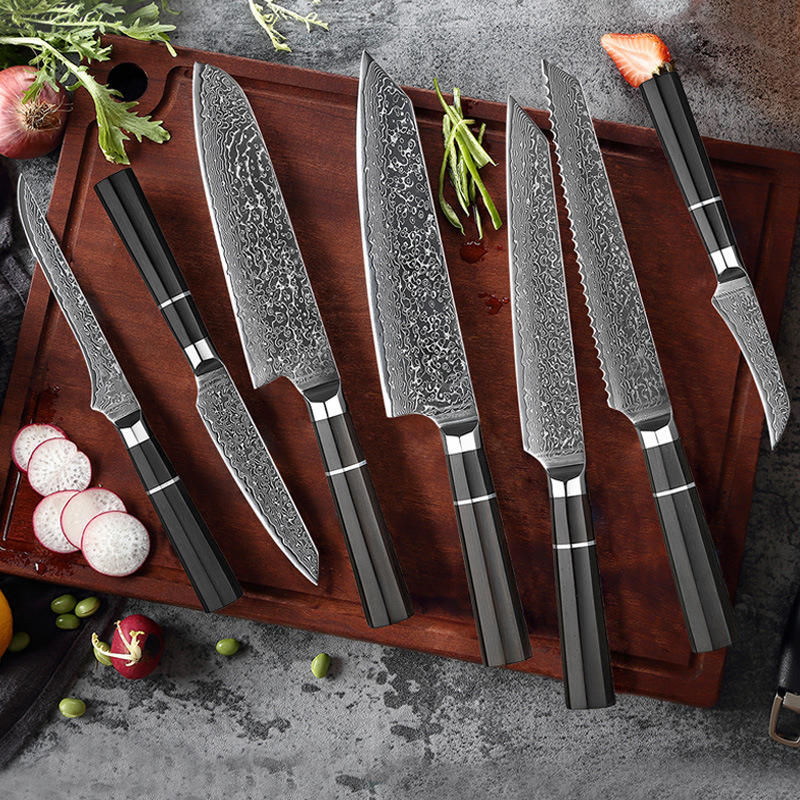 全套组合刀具套装不锈钢七件套家用厨房礼品套刀阳江菜刀现货批发
