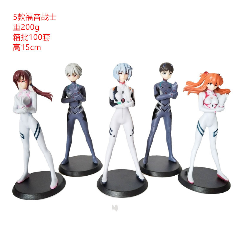 Neon Genesis Evangelion Bo Bo Li Zhen Xi Bo Ming Rixiang Anime Peripheral Model Doll Prize Figure Garage Kits Ornaments