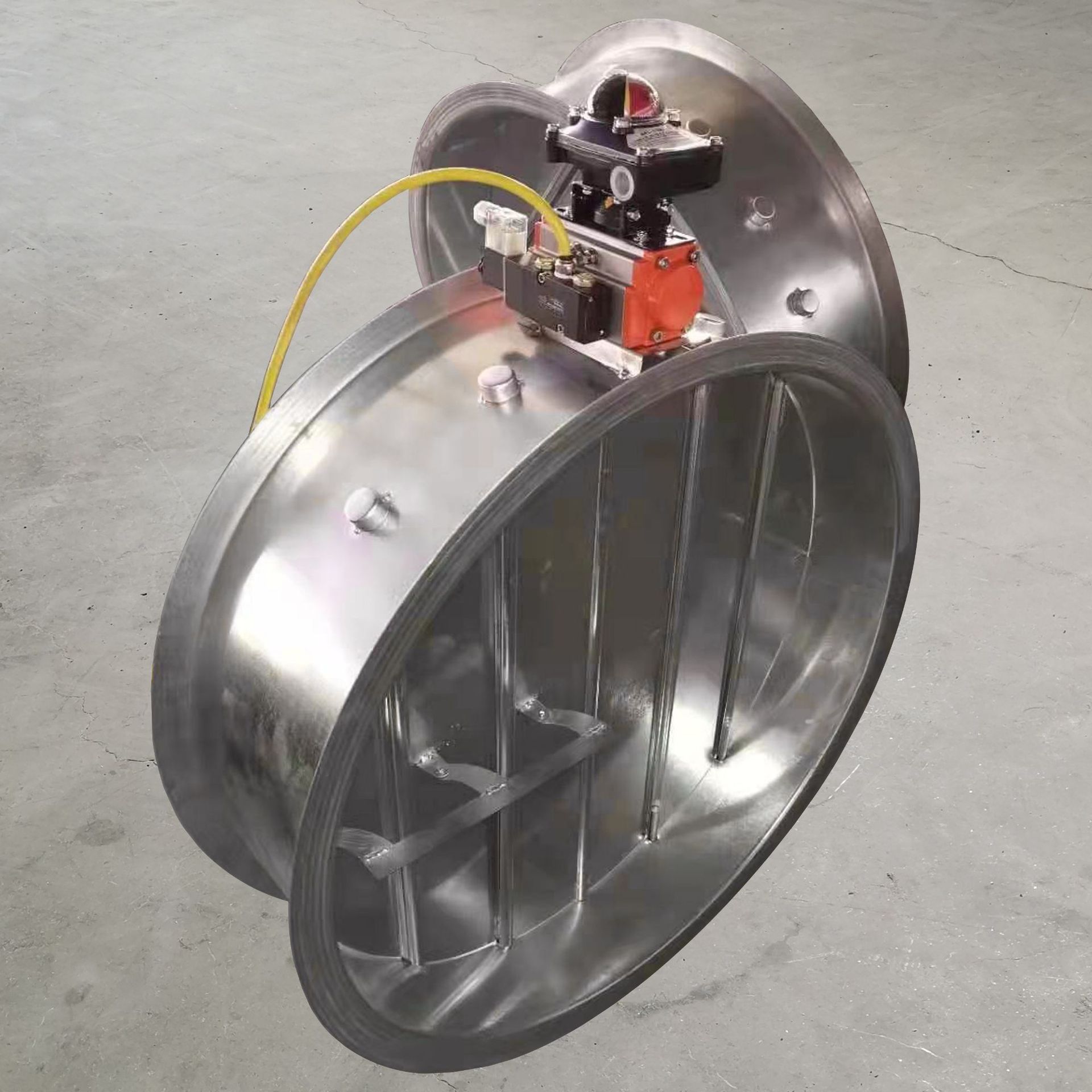 批售带气动机构的多叶式密闭阀气缸联杆式气动风阀气动密闭阀