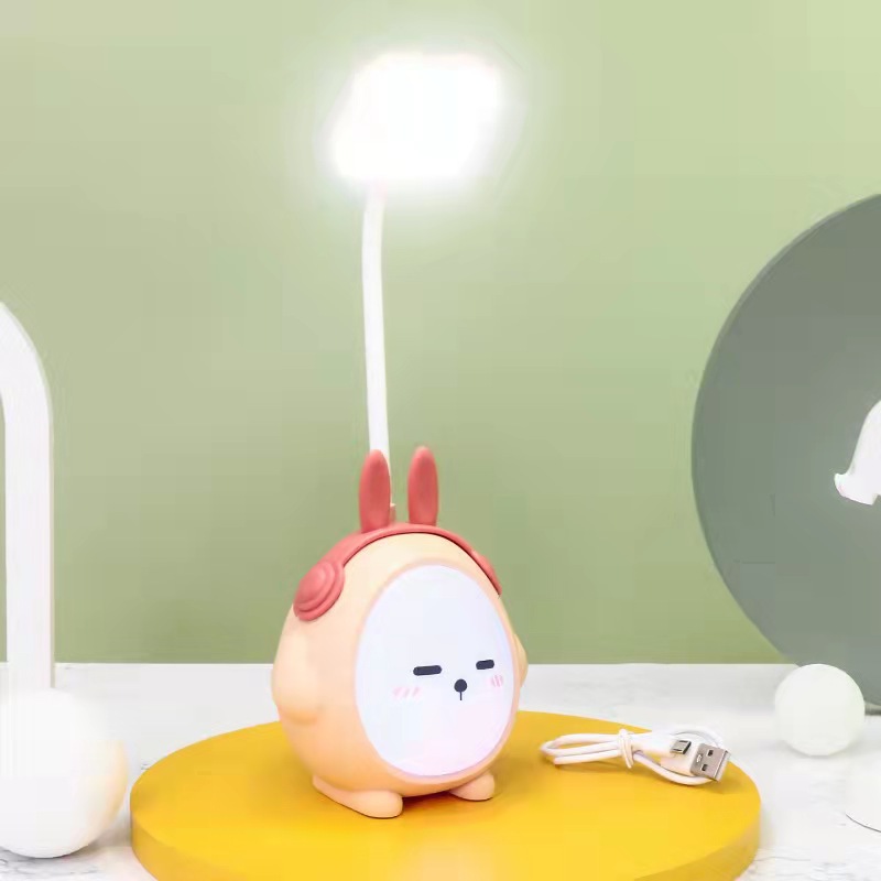 Charging Lamp Cartoon Eye Protection Learning Light Kindergarten Opening Season Student Cute Gift Reading Light with Color Light
