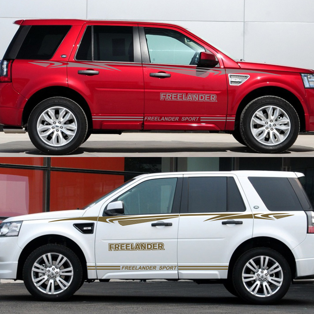 适用于路虎揽胜发现极光神行者全系侧裙车贴车门贴纸拉花改装贴