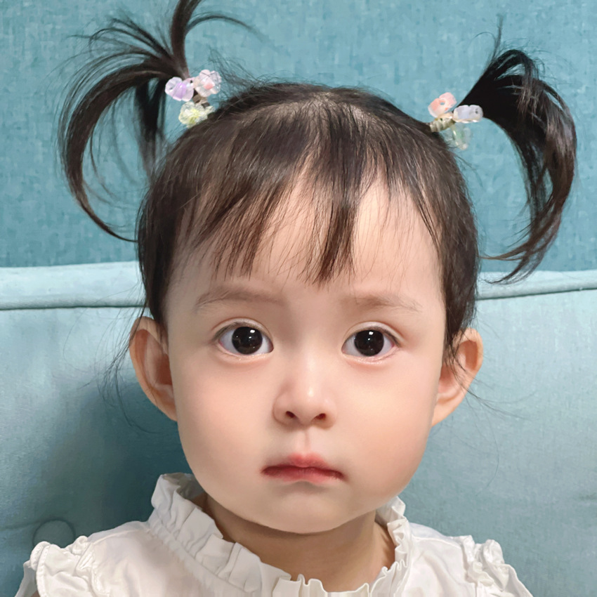 女童扎小揪揪橡皮筋发圈儿童头绳小女孩不伤发小皮筋婴儿头饰女夏