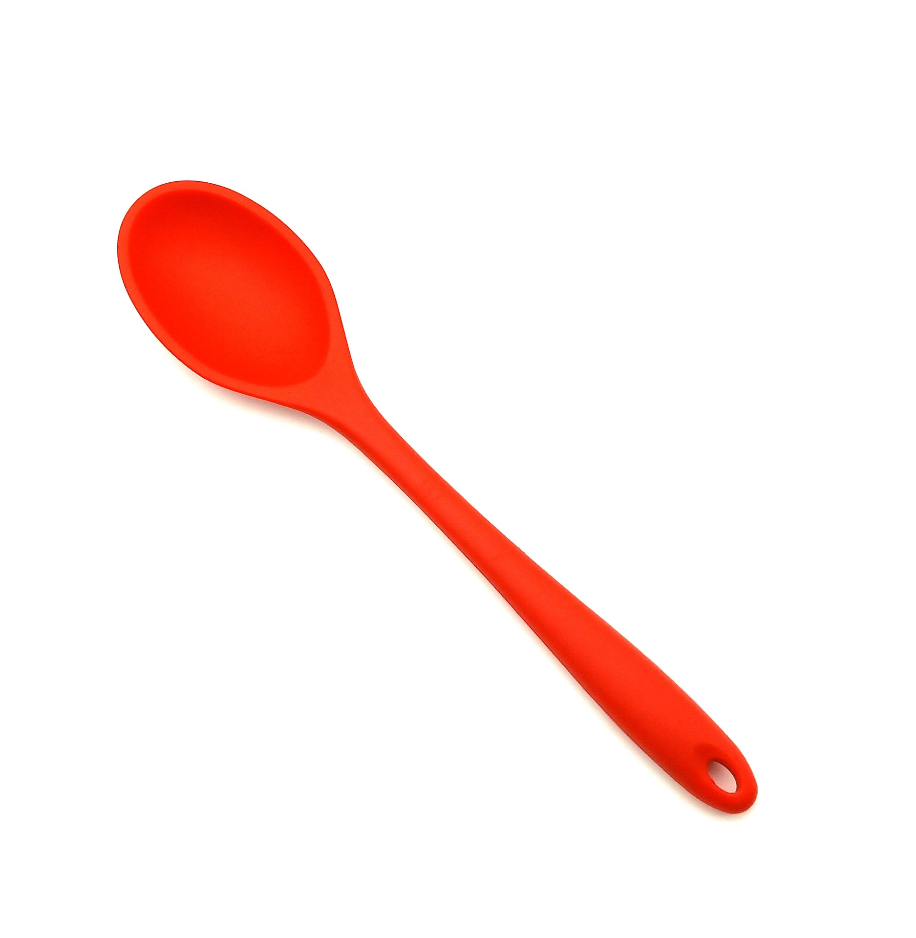 Large Size Silicone Spoon Key Spoon All-Inclusive Dense More Leaky Salad Stirring Spoon Spoon Kitchen Cooking Supplies