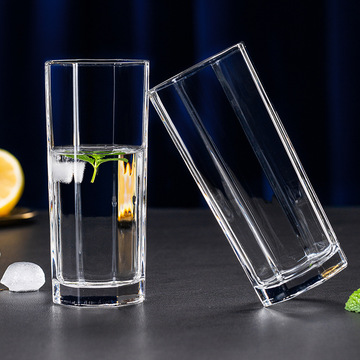 青苹果玻璃杯家用办公室耐热透明泡茶杯牛奶早餐杯咖啡果汁凉水杯