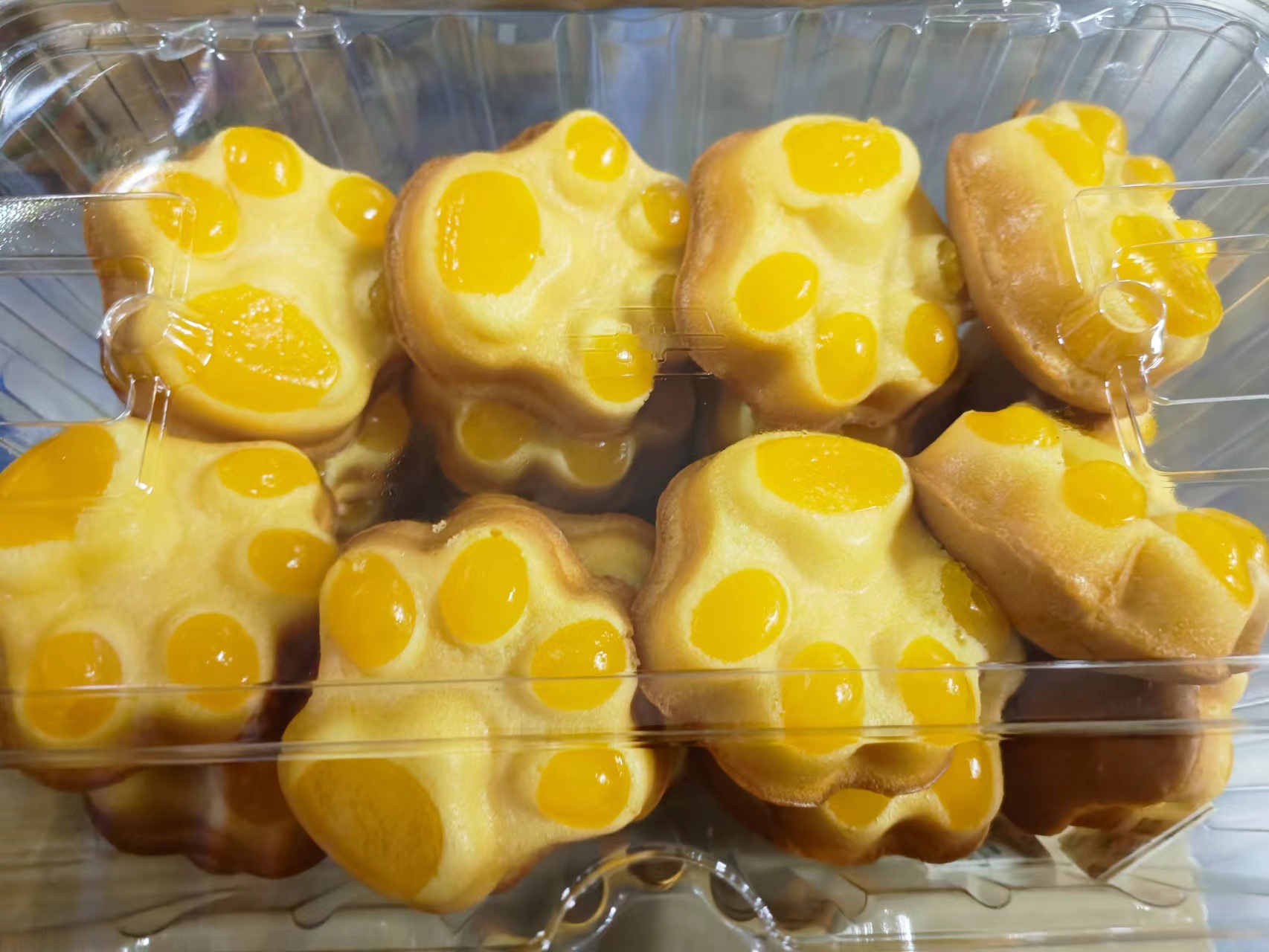 猫爪布丁蛋糕 无水布丁蛋糕 猫抓印蛋糕 糕点饼干休闲零食3.8斤