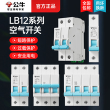 公牛电气空气开关LB12小型微型断路器总闸家用2p空开63a断路器