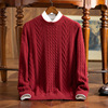 thickening 100 Cashmere sweater man Cashmere sweater Men's Solid T-shirts Cashmere sweater Men's winter keep warm