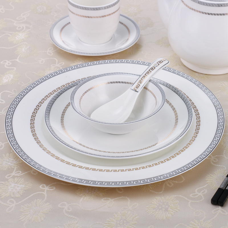 86m0陶瓷酒店餐具盘碗碟摆台餐具中餐会所饭店摆台苏菲碟骨碟翅碗