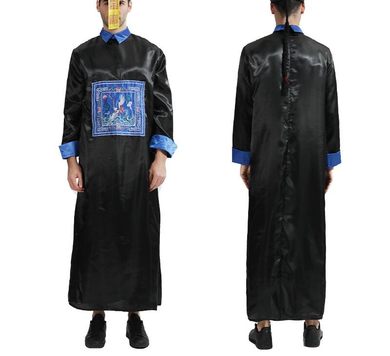 男款僵尸衣服 角色扮演清朝僵尸成人男装鬼节派对演出服-阿里巴巴