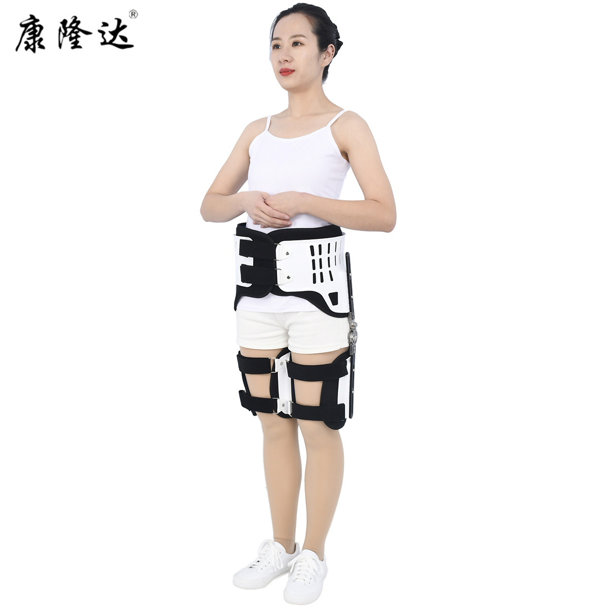 可调式髋关节固定支具股骨骨折股骨头术后固定护具骨盆脱位固定器