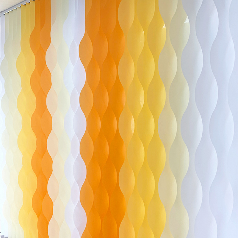 电动智能梦幻帘垂直帘水波帘波形纹雪花瀑布帘竖百叶遮光窗帘客厅