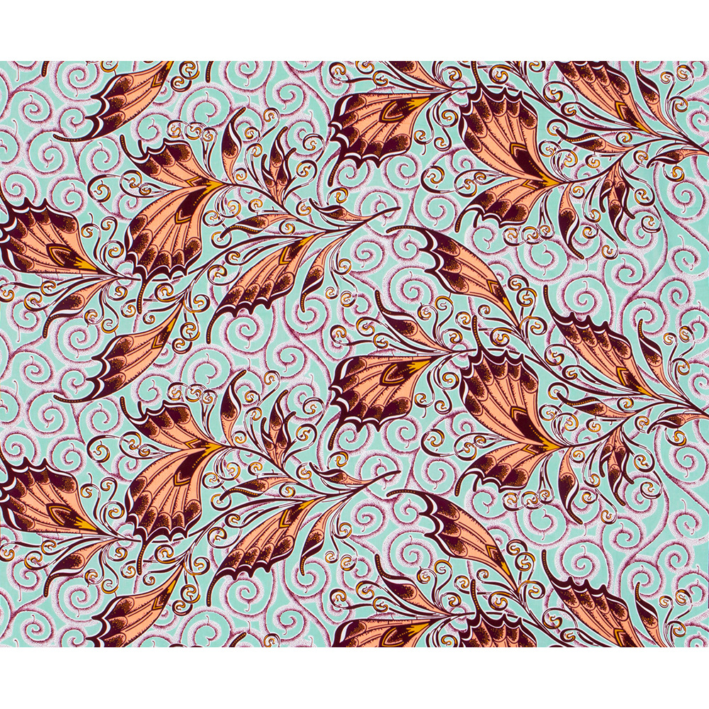 Foreign Trade African Ethnic Batik Printing Fabric Cotton Geometric Imitation Wax Cloth Wholesale Cross-Border E-Commerce Supply