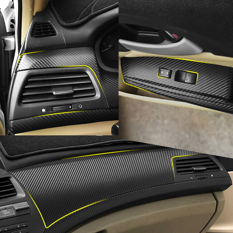 适用于八代雅阁内饰贴纸改装碳纤维中控保护排挡档位装饰贴膜