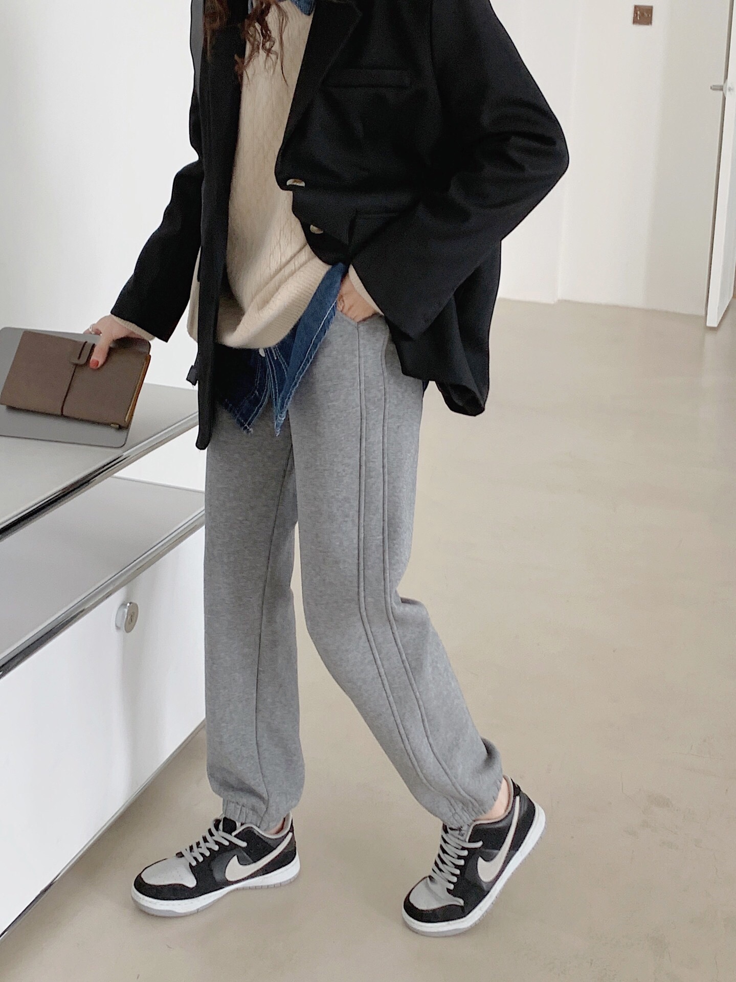 0 2021秋冬韩版新款百搭休闲宽松显瘦束腿裤批发