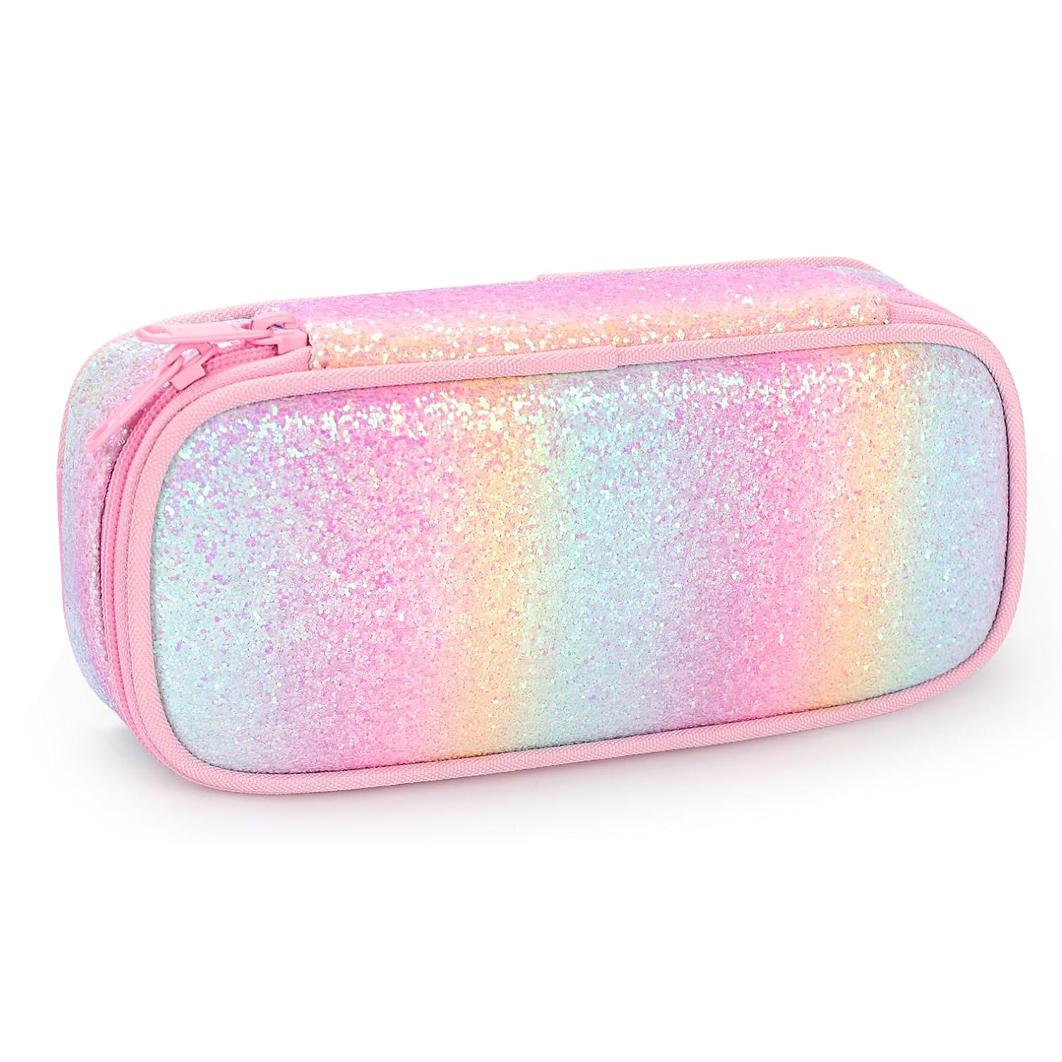 格利特闪亮笔袋彩虹独角兽女孩开学季笔盒大容量开学学习用品