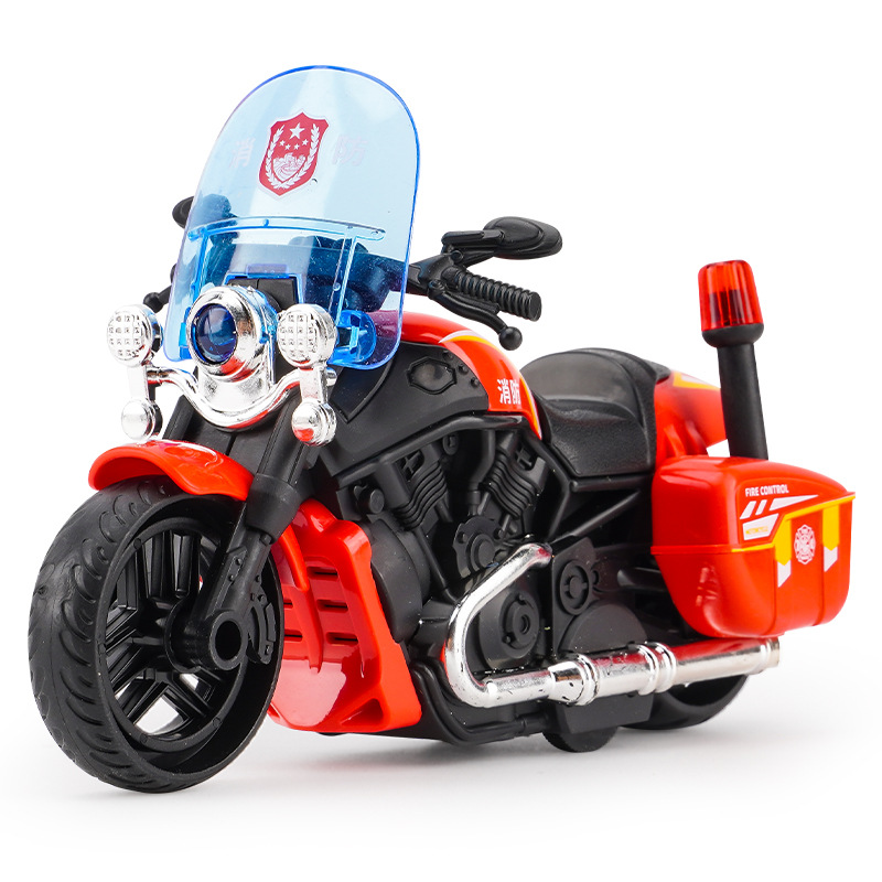 Tiktok Red Children Toy Boy Inertia Motorcycle Toy Model Baby Educational Toy Car Toy Wholesale