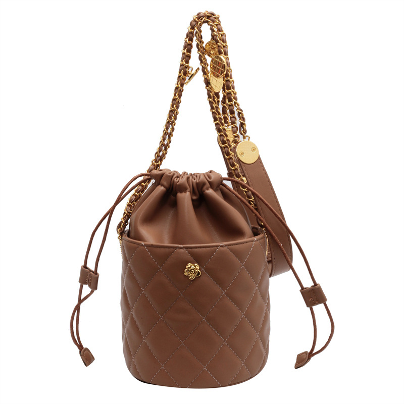 2022 New Pouch Chain Rhombus Mini Bucket Bag Fall/Winter High Quality Bag Crossbody Bag for Women Small Handbag