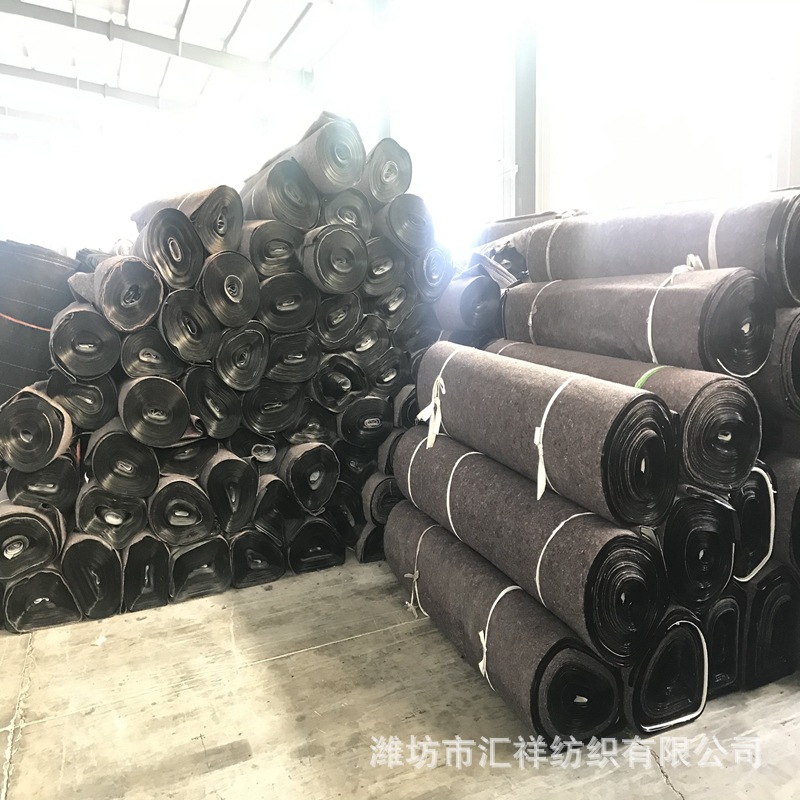 防雨毡厂房屋顶防漏覆膜毛毡工程养护温室种植养殖棚护坡淋膜毛毡