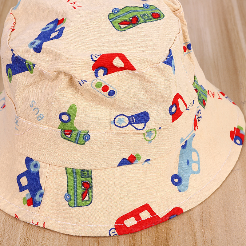 Children's Hat New Sun-Proof Cartoon Boys and Girls Bucket Hat Baby's Sun Hat Factory Direct Supply