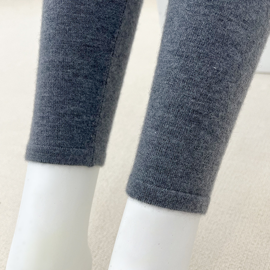 2023 Winter New 16-Pin Worsted Pure Cashmere Leggings Women's High Elastic Tight Slim Slimming High Waist Cashmere Pants