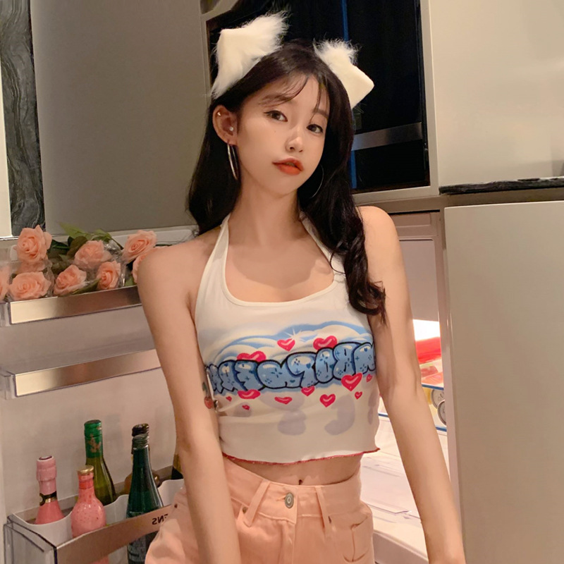 可爱小吊带背心图片