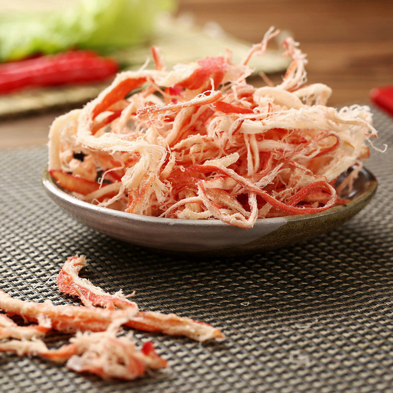 芥末章鱼4包鱿鱼丝手撕碳烤麻辣海鲜零食香辣鱼片鱿鱼条小吃特产