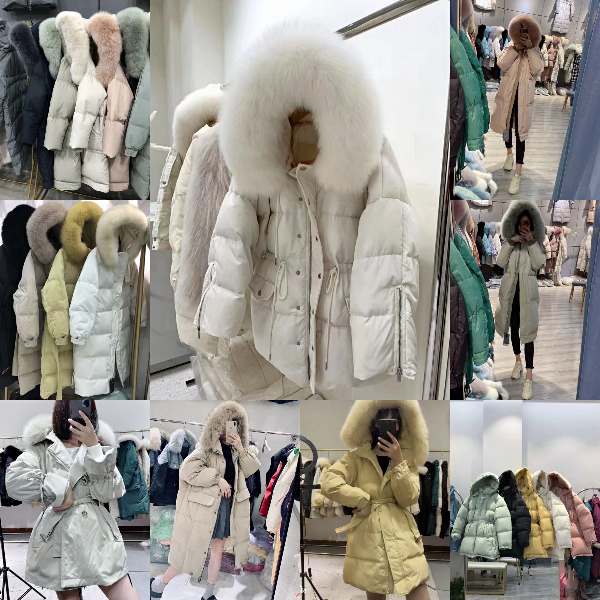 大码女装羽绒服尾货清仓处理外贸女士时尚加厚保暖反季节外套清仓