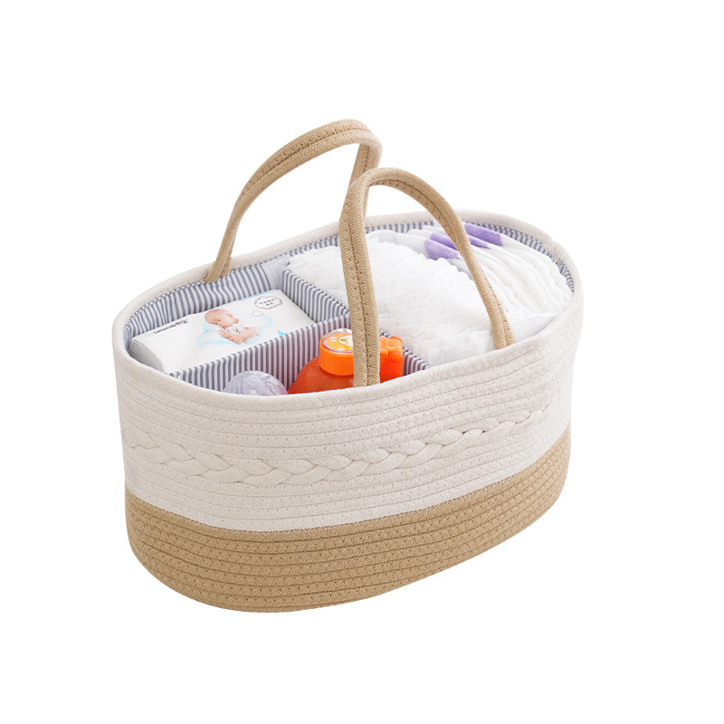 Baby Products Cotton String Sub-Format Portable Storage Basket Storage Basket