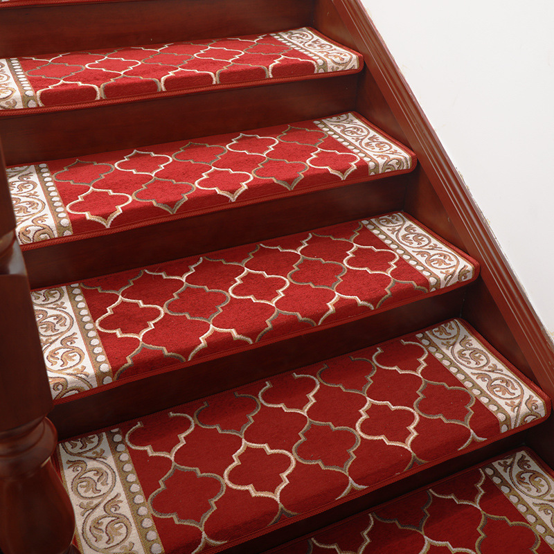 楼梯踏步垫实木免胶自粘家用楼梯台阶地毯脚垫子满铺防滑转角1