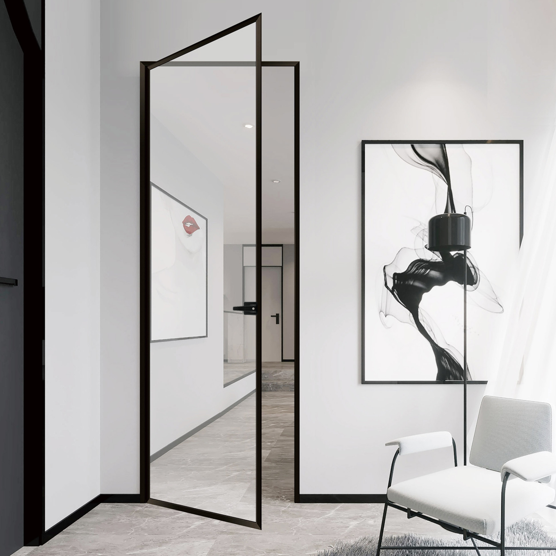 卫生间艺术玻璃门