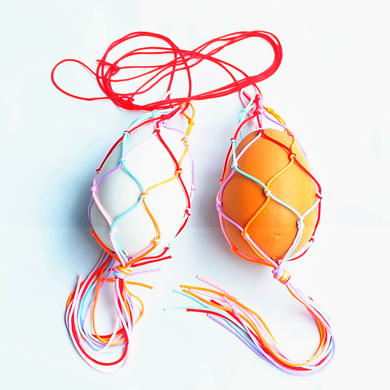 米果鸡蛋套成品手工编织蛋袋儿童护蛋神器立夏端午节蛋兜蛋网蛋包