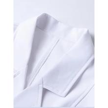 X1518 代发速卖通亚马逊跨境新款白色工作服多口袋短袖开襟成
