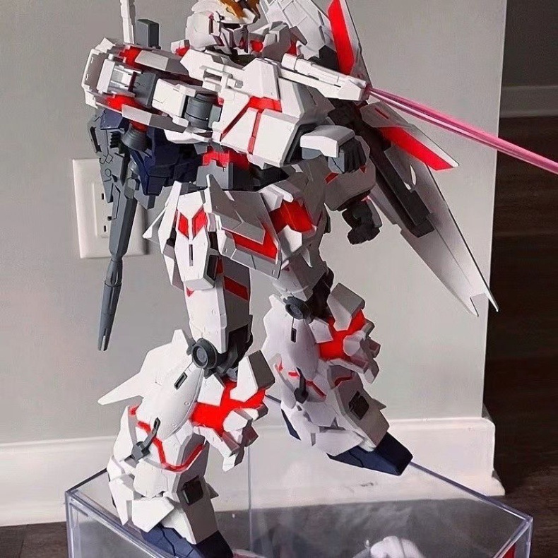 顺丰包邮 大班mega 独角兽 1/48 大比例礼物 自带水贴高达模型