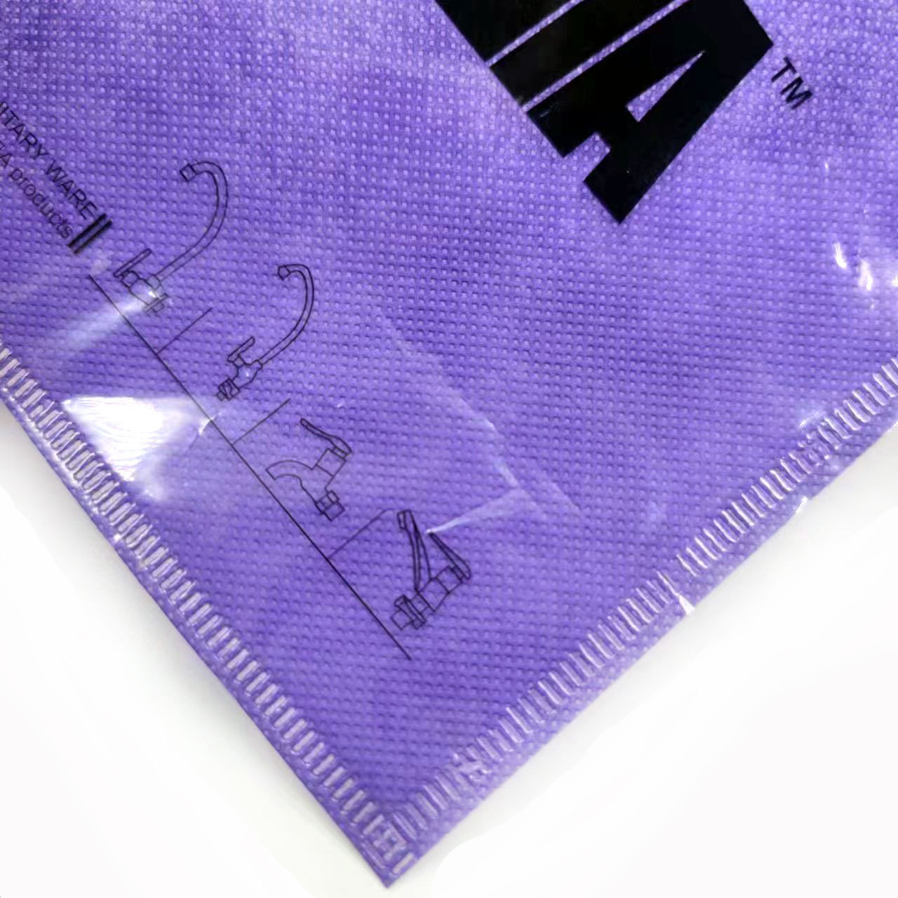 Non-Woven Fabric Zipper Bag Handbag Clothing Packaging Bag Wholesale Plastic Transparent Ziplock Bag Logo Can Be Printed